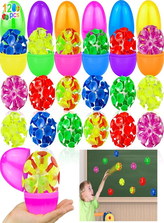 AMENON 12 Pack Prefilled Easter Eggs with Toys for Kids Boys, Easter Eggs Filled Suction Cup Balls Tossing Stick Balls, Stress Relief Fidget Toys Easter Basket Essentials Stuffers Fillers Classroom Prizes - Image 1